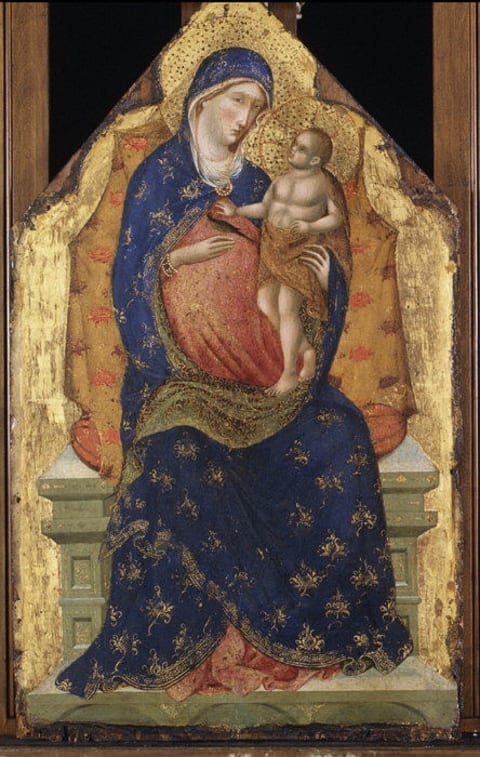 Baby Jesus with a six-pack.