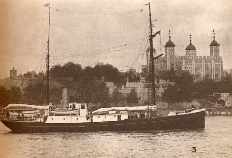 The ‘Quest’ in the River Thames.