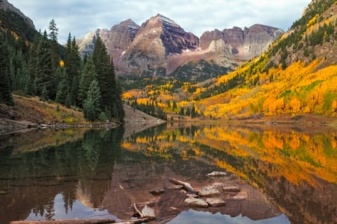 The Maroon Bells.