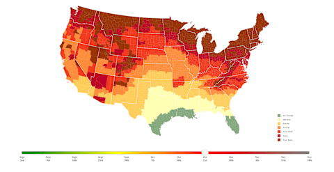 Fall Foliage will show up in September in 2024. 