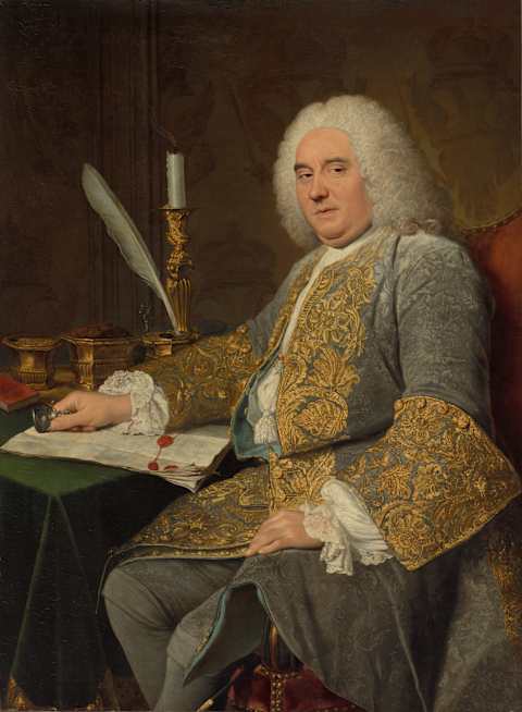 ‘Portrait of Jean-Gabriel du Theil at the Signing of the Treaty of Vienna,’ 1738–40, by Jacques André Joseph Aved. 