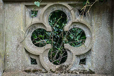 A detail of Knebworth House.