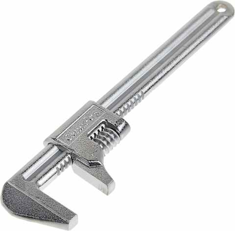 A traditional monkey wrench.