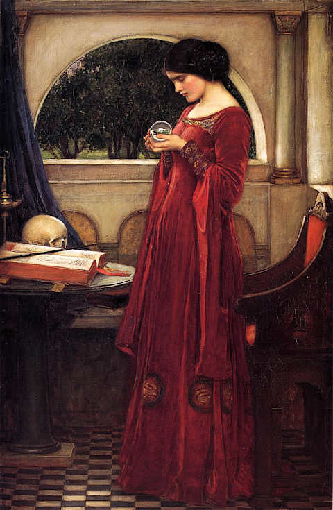 John William Waterhouse’s ‘The Crystal Ball’ (1902).