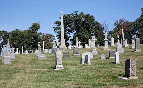 A section of Mount Olivet Cemetery in Washington, D.C.