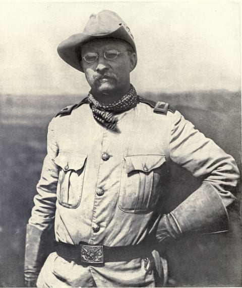 Hasbro's Theodore Roosevelt G.I. Joe figure was based on his Rough Rider uniform worn during the Spanish-American War.