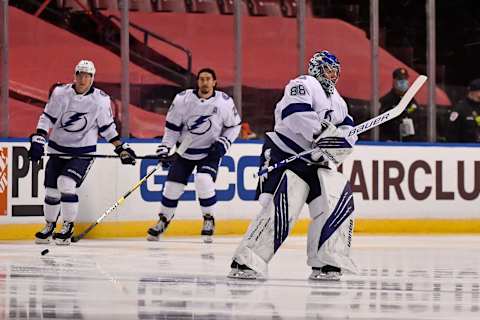 Tampa Bay Lightning goaltender Andrei Vasilevskiy (88). Mandatory Credit: Jasen Vinlove-USA TODAY Sports