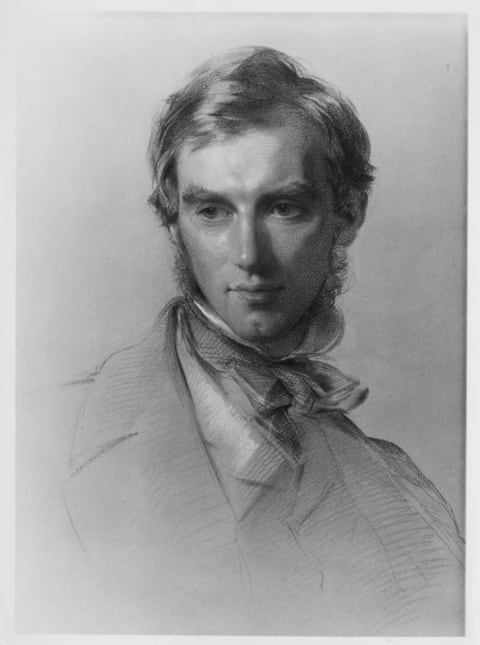 Chalk portrait of Joseph Dalton Hooker by George Richmond, 1855