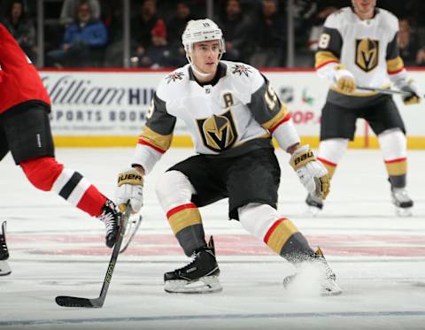 Reilly Smith #19 of the Vegas Golden Knights. (Photo by Bruce Bennett/Getty Images)