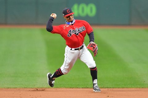 Shortstop Francisco Lindor #12 of the Cleveland Indians. (Photo by Jason Miller/Getty Images)