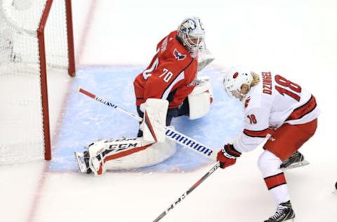 Ryan Dzingel #18 of the Carolina Hurricanes(Photo by Andre Ringuette/Freestyle Photo/Getty Images)