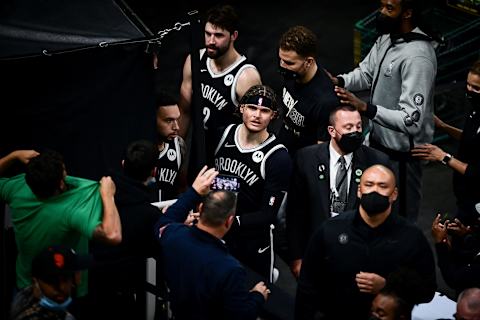 BOSTON, MASSACHUSETTS – MAY 30: Tyler Johnson #10 of the Brooklyn Nets (Photo by Maddie Malhotra/Getty Images)