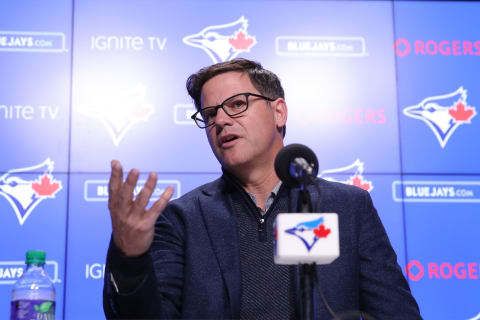 Toronto general manager Ross Atkins. (Photo by Tom Szczerbowski/Getty Images)