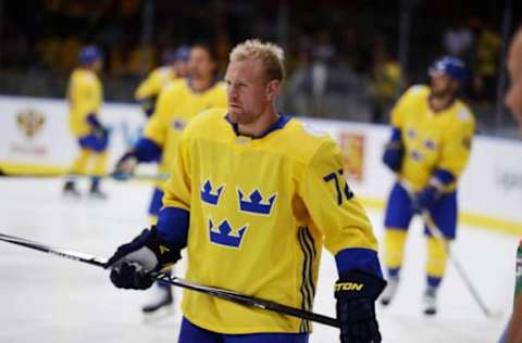 GOTHENBURG, SWEDEN – SEPTEMBER 10: Patric Hornqvist of Sweden during the Pre World Cup of Hockey match between Sweden and Finland at Scandinavium on September 10, 2016 in Gothenburg, Sweden. (Photo by Nils Petter Nilsson/Ombrello/World Cup of Hockey via Getty Images)