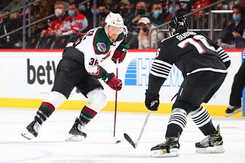 Christian Fischer #36 of the Arizona Coyotes (Photo by Rich Graessle/Getty Images)