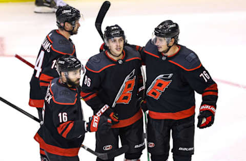 Teuvo Teravainen #86 of the Carolina Hurricanes(Photo by Elsa/Getty Images)