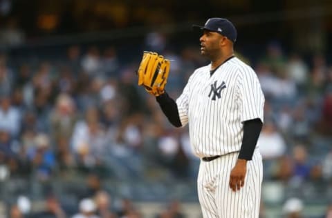 NEW YORK, NY – MAY 10: CC Sabathia #52 of the New York Yankees in action against the Boston Red Sox at Yankee Stadium on May 10, 2018 in the Bronx borough of New York City. Boston Red Sox defeated the New York Yankees 5-4. (Photo by Mike Stobe/Getty Images)