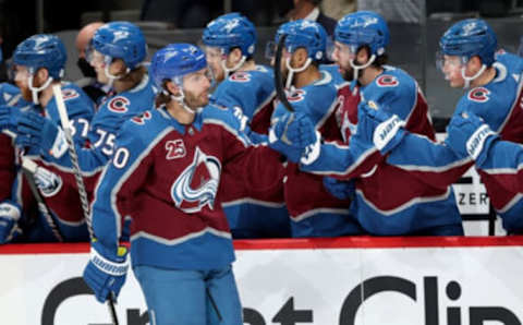 DENVER, COLORADO – JUNE 02: Brandon Saad #20 of the Colorado Avalanche  . (Photo by Matthew Stockman/Getty Images)