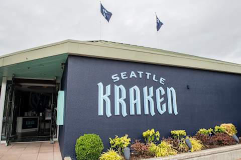 The Team Store for the Seattle Kraken. (Photo by Jim Bennett/Getty Images)