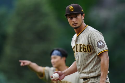 Yu Darvish. Ron Chenoy-USA TODAY Sports