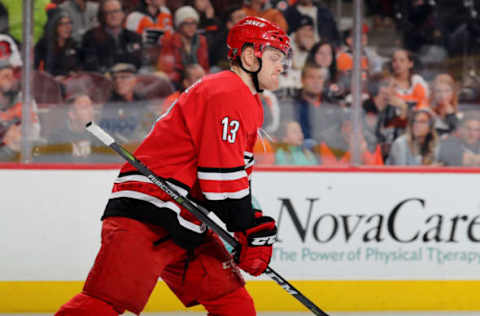 Warren Foegele, Carolina Hurricanes (Photo by Elsa/Getty Images)