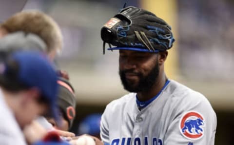 Jason Heyward is a popular but expensive Cubs outfielder,  (Photo by Stacy Revere/Getty Images)