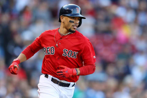 Mookie Betts #50 of the Boston Red Sox (Photo by Maddie Meyer/Getty Images)