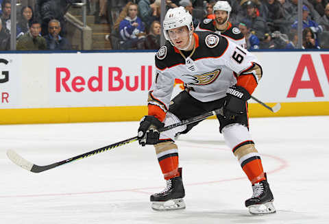 TORONTO, ON – FEBRUARY 7: Troy Terry #61 of the Anaheim Ducks (Photo by Claus Andersen/Getty Images)