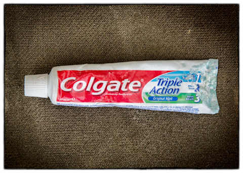 A used tube of Colgate toothpaste (Photo by Matt Cardy/Getty Images)