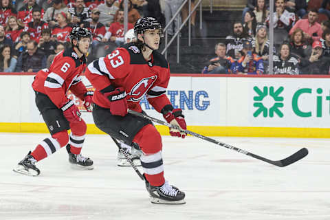 New Jersey Devils defenseman Ryan Graves (33): Vincent Carchietta-USA TODAY Sports