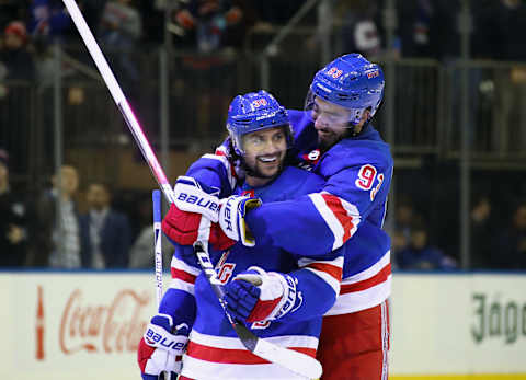 NEW YORK, NY – NOVEMBER 24: (l-r) Mats Zuccarello