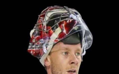 Antti Raanta plays the position of goalie