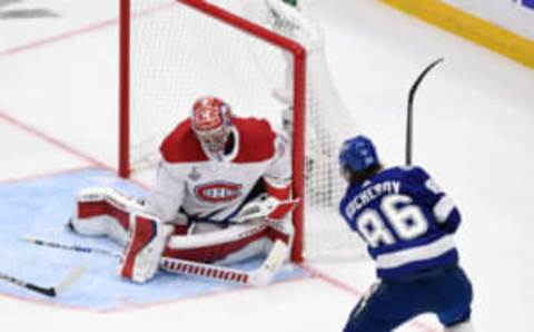 Jul 7, 2021; Tampa, Florida, USA; Montreal Canadiens Carey Price Mandatory Credit: Douglas DeFelice-USA TODAY Sports