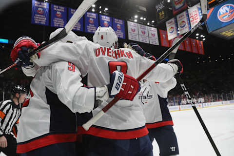 Jakub Vrana, Alex Ovechkin, Washington Capitals (Photo by Bruce Bennett/Getty Images)