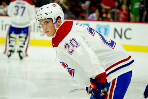 RALEIGH, NC – OCTOBER 3: Montreal Canadiens (Photo by Gregg Forwerck/NHLI via Getty Images)