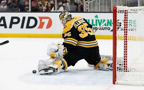 Boston Bruins, Linus Ullmark #35. (Photo by Richard T Gagnon/Getty Images)