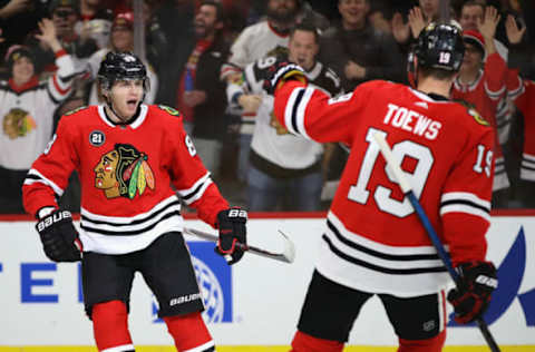 Patrick Kane #88 of the Chicago Blackhawks (Photo by Jonathan Daniel/Getty Images)