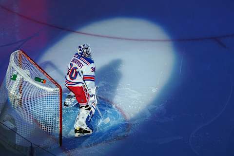 Henrik Lundqvist #30 of the New York Rangers. (Photo by Andre Ringuette/Getty Images)