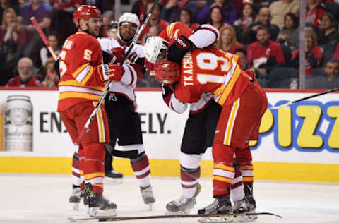 NHL: Arizona Coyotes at Calgary Flames