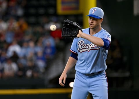 Jacob deGrom saw some action for Texas, just not very much. Jerome Miron-USA TODAY Sports