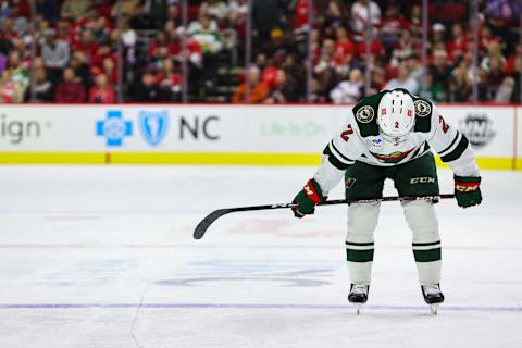 Minnesota Wild, Calen Addison #2. (Photo by Jaylynn Nash/Getty Images)