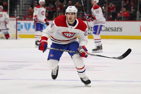 DETROIT, MICHIGAN – JANUARY 07: Phillip Danault #24 of the Montreal Canadiens. (Photo by Gregory Shamus/Getty Images)