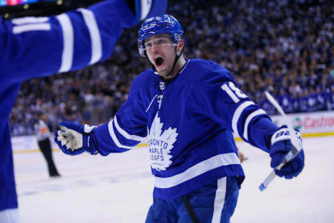 Toronto Maple Leafs forward Andreas Johnsson (18): (John E. Sokolowski-USA TODAY Sports)