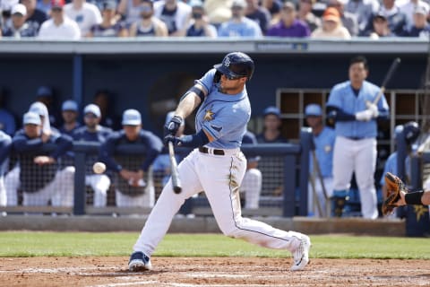 Tampa Bay Rays outfielder Austin Meadows. (Photo by Joe Robbins/Getty Images)