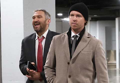 Alex Ovechkin, Nicklas Backstrom, Washington Capitals (Photo by Bruce Bennett/Getty Images)