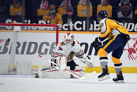 Nashville Predators center Colton Sissons (10)  Mandatory Credit: Christopher Hanewinckel-USA TODAY Sports