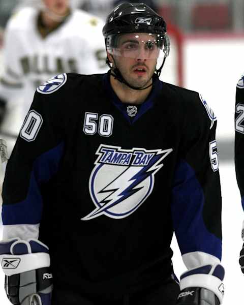 Geoffrey Schemitsch #50, Tampa Bay Lightning (Photo by Dave Reginek/Getty Images)