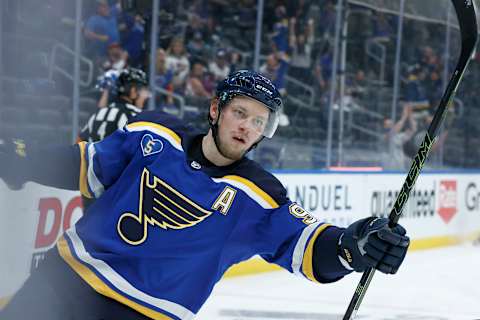 Vladimir Tarasenko #91 of the St. Louis Blues. (Photo by Tom Pennington/Getty Images)