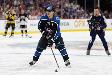 Johnny Gaudreau was the lone representative for the Blue Jackets at All-Star weekend. (Photo by Mike Ehrmann/Getty Images)