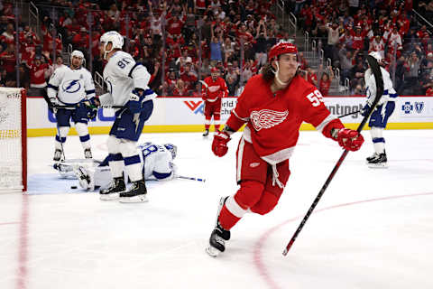 Tyler Bertuzzi. (Photo by Gregory Shamus/Getty Images)